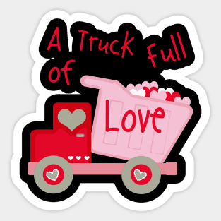 A Truck Full Of Love! Sticker